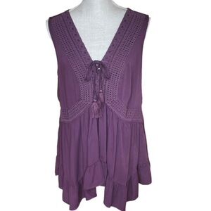 Purple Sleeveless Women's Top